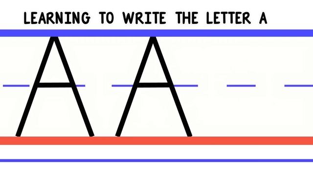 Write the Letter A - ABC Writing for Kids - Alphabet Handwriting by 123ABCtv смотреть онлайн