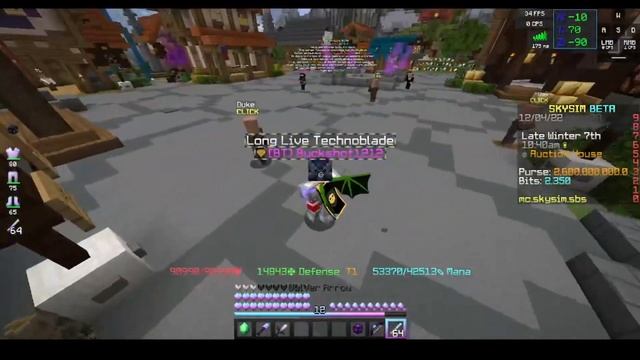 The New Hypixel Skyblock!! (Skysim, JAVA ONLY!) смотреть онлайн