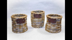 МК по плетению, лакировке и декору стаканчика.