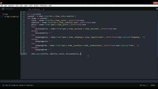 How to scrape ebay| Ecommerce python web scraping смотреть онлайн
