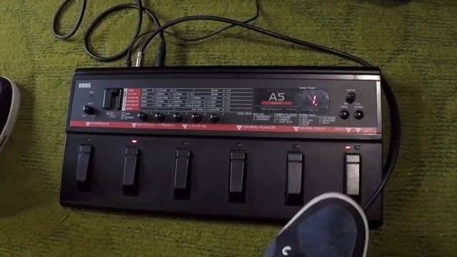 Гитарный процессор KORG A5, Япония 90-е. смотреть онлайн