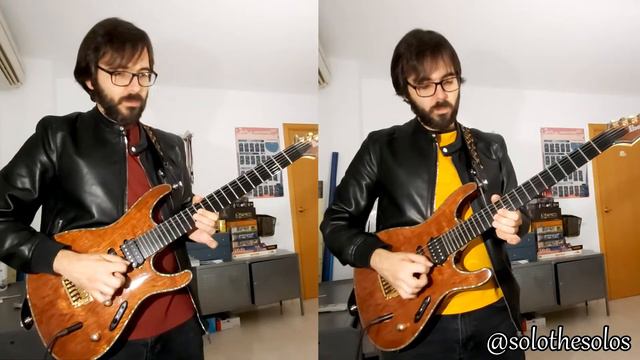 Bon Jovi - Livin' on a prayer (harmonised guitar solo cover!) Ibanez s series смотреть онлайн
