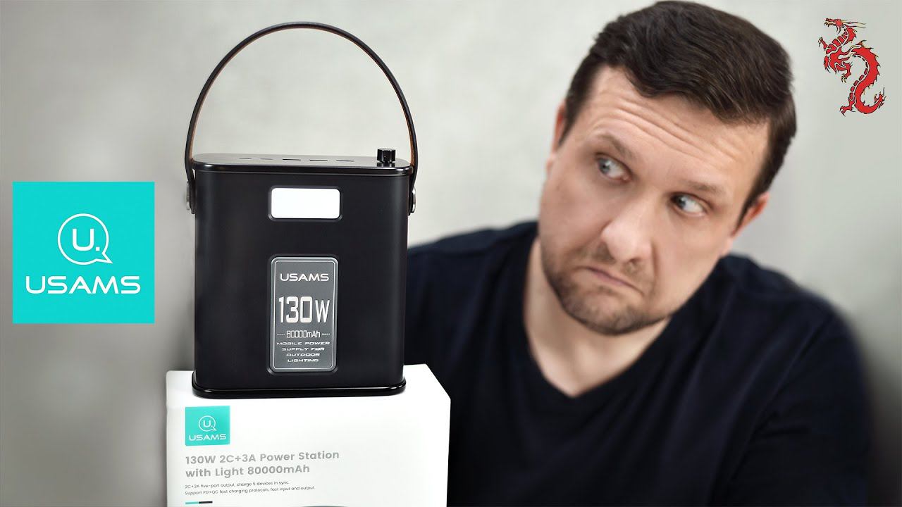ЧЕМОДАН с электричеством! //USAMS - ST Power Station 2C-3A 130W 80000mAh смотреть онлайн