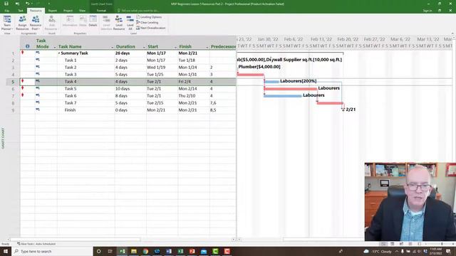 MS Project for Beginners, Add Resources, Costs, and Review Work Usage смотреть онлайн