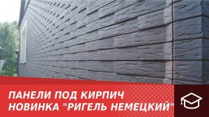 Панели под кирпич. Новинка «Ригель немецкий»