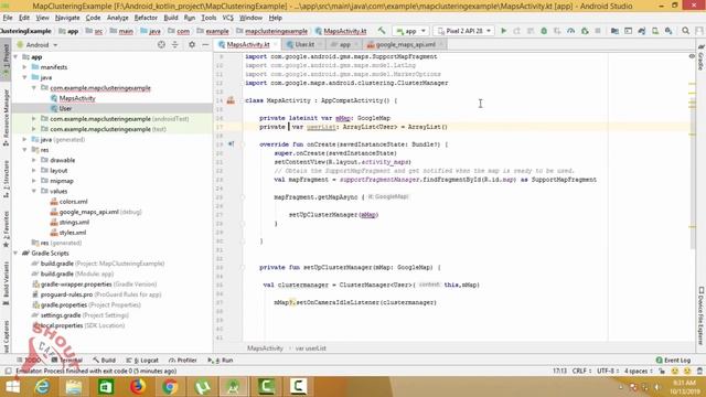 Android Google Map Clustering in Kotlin смотреть онлайн