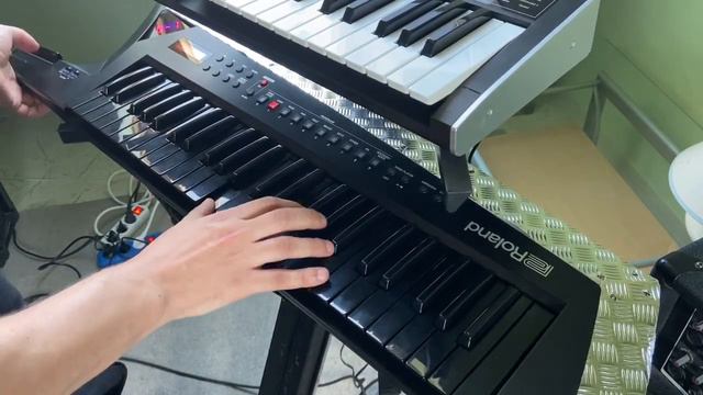 Keyboard Solo Performance on Roland AX-Edge Korg Kronos Nord Electro смотреть онлайн