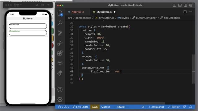 React native buttons - Beautiful Custom Button Component смотреть онлайн