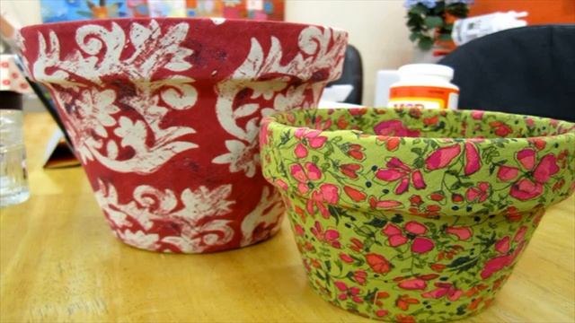 Мир поделок и самоделок необычные идеи для украшения цветочных горшков хенд мейд смотреть онлайн