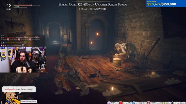 Hasanabi finally defeats the (non) boss and skips the "sex" scene [Elden Ring Part 7] смотреть онлайн