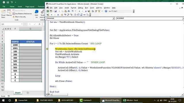 USE Vlookup in 50 workbooks now - Learn Excel VBA - Video 608 смотреть онлайн