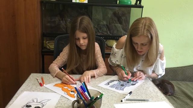 3 MARKER CHALLENGE / 3 МАРКЕРА ЧЕЛЛЕНДЖ КИРА ПРОТИВ МАМЫ смотреть онлайн
