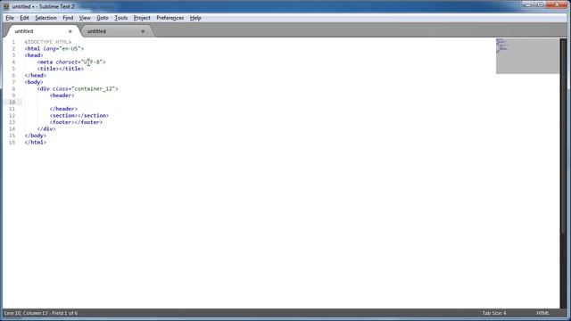 Sublime Text - использование Zen Coding смотреть онлайн