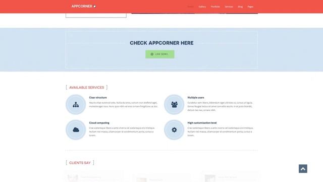 Appcorner - Business WordPress Theme смотреть онлайн