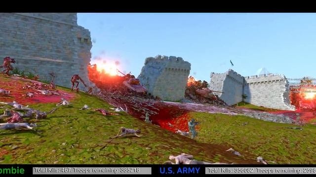3,000 MODERN SOLDIERS vs 1,000,000 ZOMBIES & WEREWOLVES - Ultimate Epic Battle Simulator 2 UEBS 2 смотреть онлайн