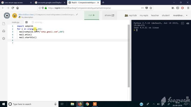 Infinite mail sender in PYTHON using SMTPLIB смотреть онлайн