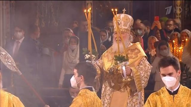 Рождество 2022. Рождественская служба в Храме Христа Спасителя. смотреть онлайн