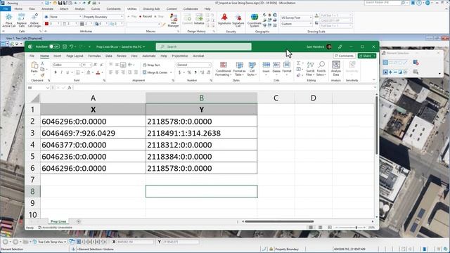 Import Points VBA - The Place Line String Method смотреть онлайн