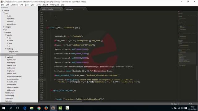 43-Php Dersleri - Php Slider yapımı, Admin Slider ekleme, silme işlemleri смотреть онлайн