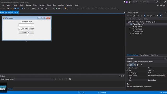 ComboBox & CheckBox | VS | 2017 смотреть онлайн