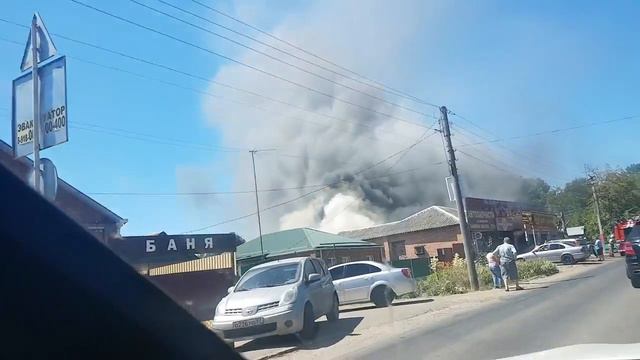 ПожарПожар на СТО Краснодар 11.06.2018 смотреть онлайн