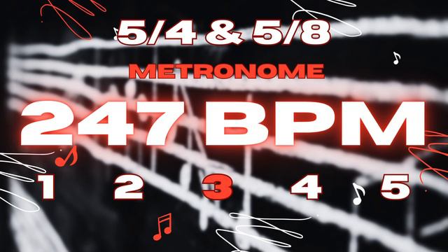 247 BPM - 5/4 & 5/8 Metronome смотреть онлайн