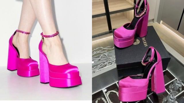 Красивые туфли на каблуках? High heels? VERSACE смотреть онлайн