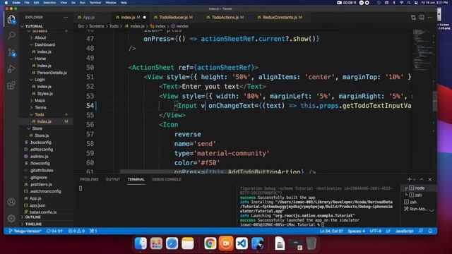 #24 - React-Native || Telugu lo || TODO Screen with Redux Part-3 смотреть онлайн