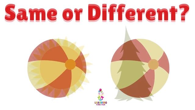 SAME and DIFFERENT for Kids! (Compare and Contrast OPPOSITE Words) | Toddler Learning Videos смотреть онлайн