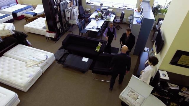 Аэросъемка с квадрокоптера в помещении для компании Valest смотреть онлайн