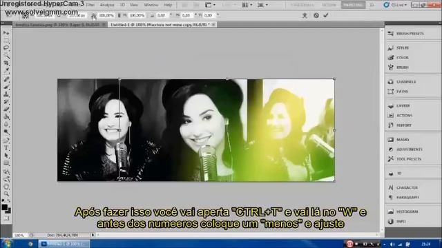 Tutorial Capa da Demi Lovato no Photoshop CS5 (Legendado) смотреть онлайн