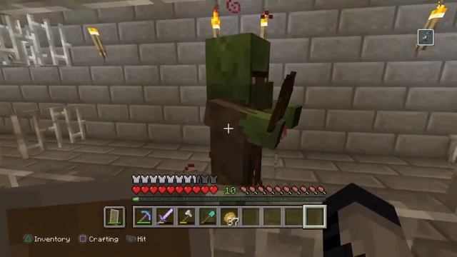 How To Cure a Zombie Villager in Minecraft PS4 смотреть онлайн