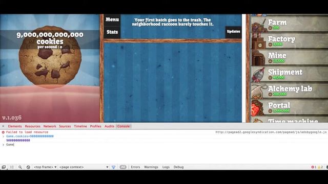 Cookie Clicker Hack Version 1.034 смотреть онлайн
