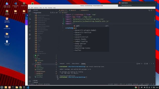 Integración de Bootstrap Icons de Bootstrap 5 en proyectos de Vue.js utilizando NPM смотреть онлайн