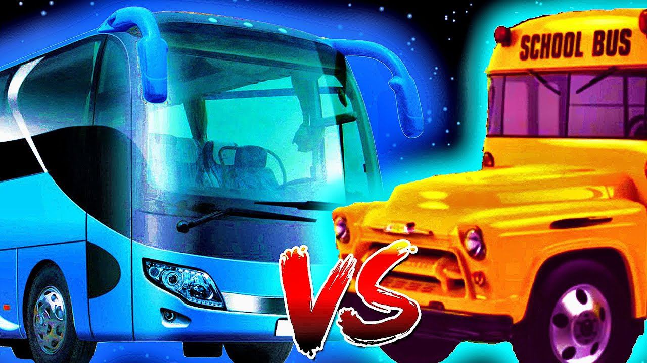Blue Bus Vs School Bus Horn Sound Variations in 70 Seconds смотреть онлайн