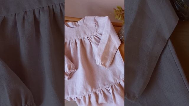 Льняное платье в пыльно-розовом цвете смотреть онлайн