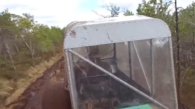 Вездеход 8х8 Соломономобиль-5, Васюганское болото, дорога с Большого на Среднее Белое смотреть онлайн