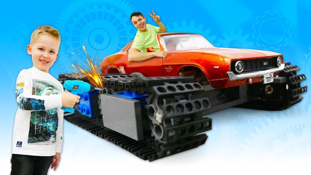 Игры гонки для мальчиков - Прокачиваем машинку для Супергероя! - Видео игрушки. Человек Паук онлайн смотреть онлайн