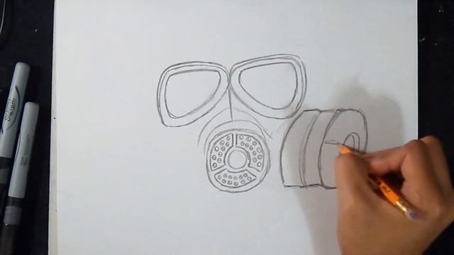как рисовать противогаз | граффити смотреть онлайн