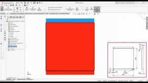 Металлокассета в SolidWorks + Развертка | Metal cassette in SolidWorks