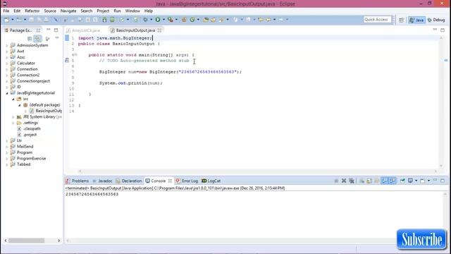 Java BigInteger #1 Basic input output in java BigIginteger смотреть онлайн