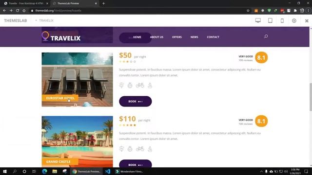 Travelix: Free Bootstrap 4 HTML5 Travel Agency Website Template смотреть онлайн