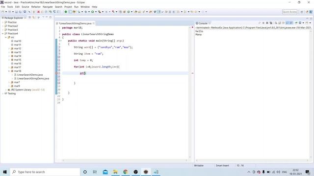 #93 Linear Search String java #interviewquestion смотреть онлайн