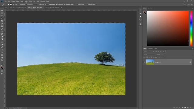How to use Magic Wand Tool in Adobe photoshop CC 2019 смотреть онлайн