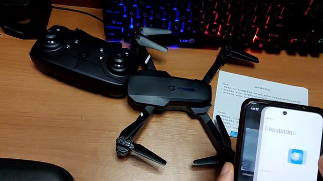 DRONE E88 4K PARA COMEÇAR A BRINCADEIRA GASTANDO POUCO. Unboxing e Primeiras impressões смотреть онлайн