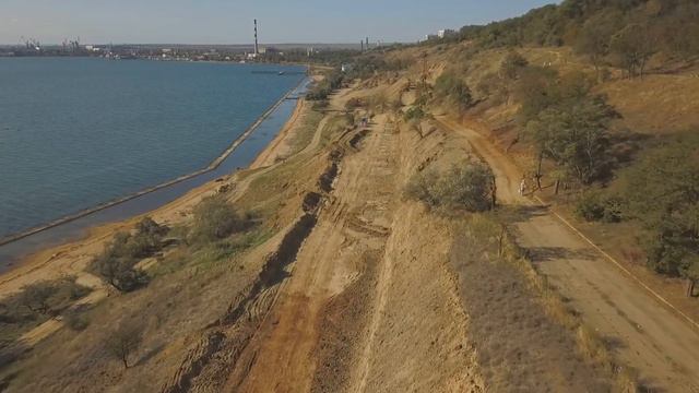 Строительство дороги к крепости Керчь.Укрепление берега в Аршинцево. смотреть онлайн