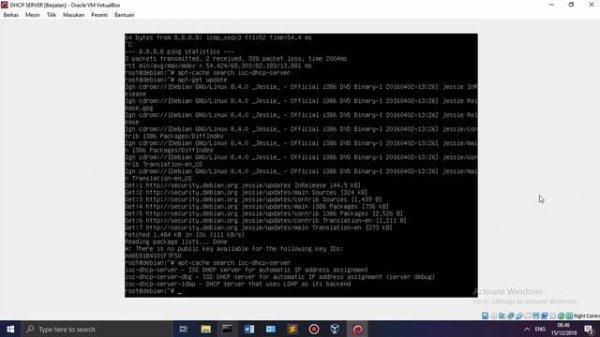 How to Configure DHCP Server (Linux Debian) in Virtual Box