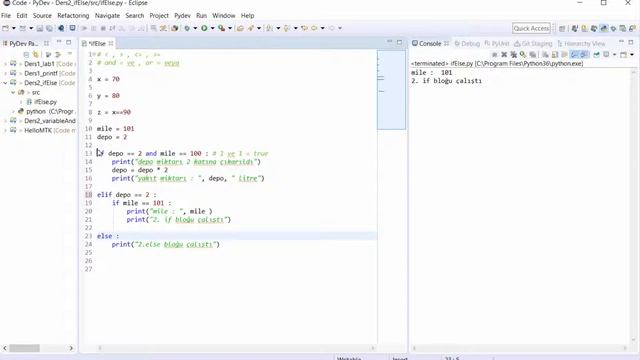 Python 3 -Ders 2 -if elif else смотреть онлайн