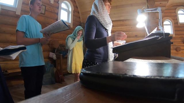 Дети поют Литургию.Старо-Симоновская Херувимская. смотреть онлайн
