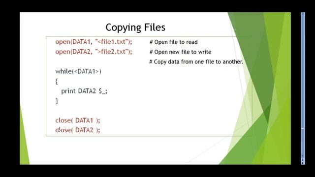 PERL Filehandling смотреть онлайн